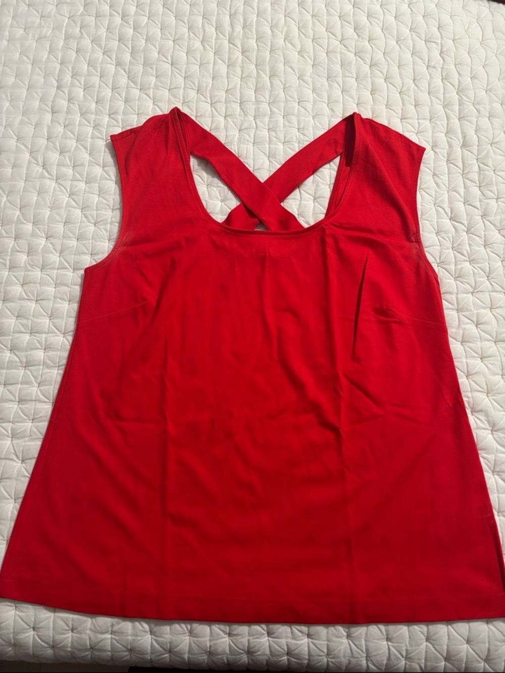 Banana Republic Red Cross-Back Tank Top